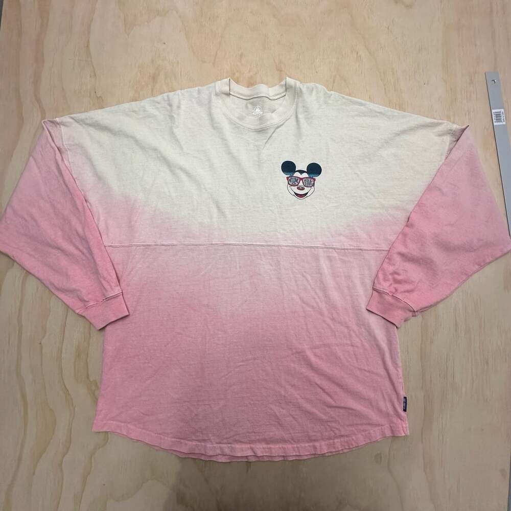Spirit Jersey Disney Vacation Club Member Size XL Pink Ombre Long Sleeve